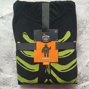 Hyde & Eek! Black and Green Skeleton Onesie